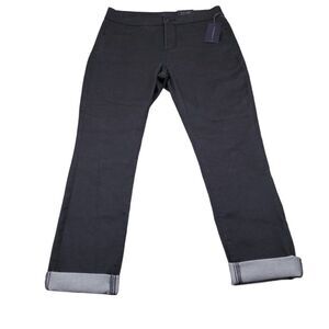 NYDJ Legging Rolled Skinny Jeans Gray Lift Tuck Stretch Size 12 Slimming